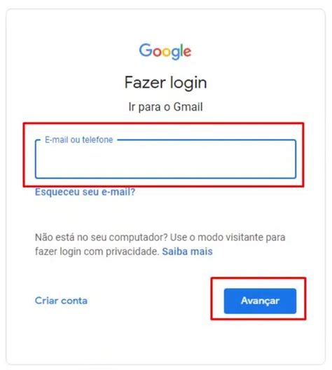 Inicie sessão no Gmail